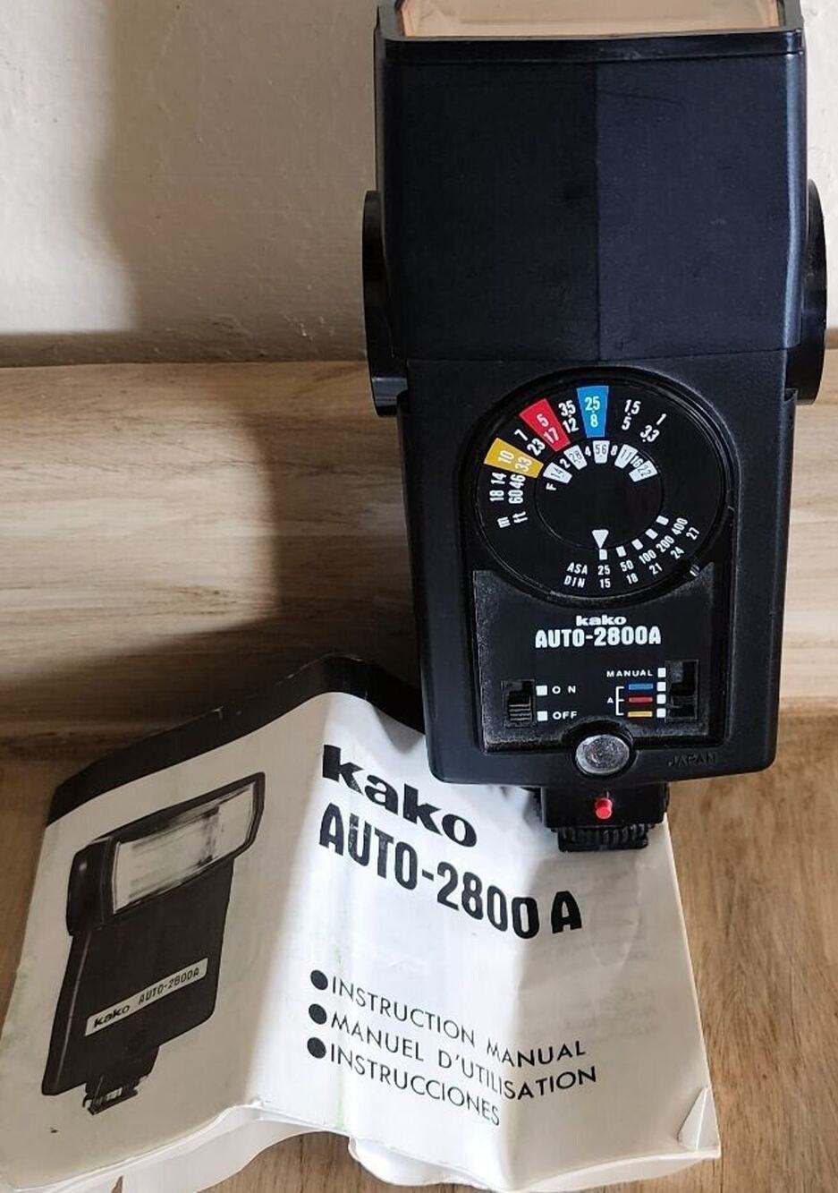 Vintage Kako Auto 2800A Camera Flash With Manual See Pictures Works